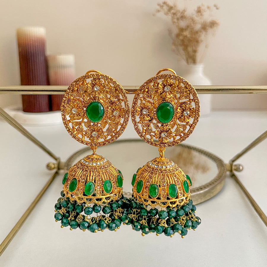Zarafshan Jhumkas - (JK-35)