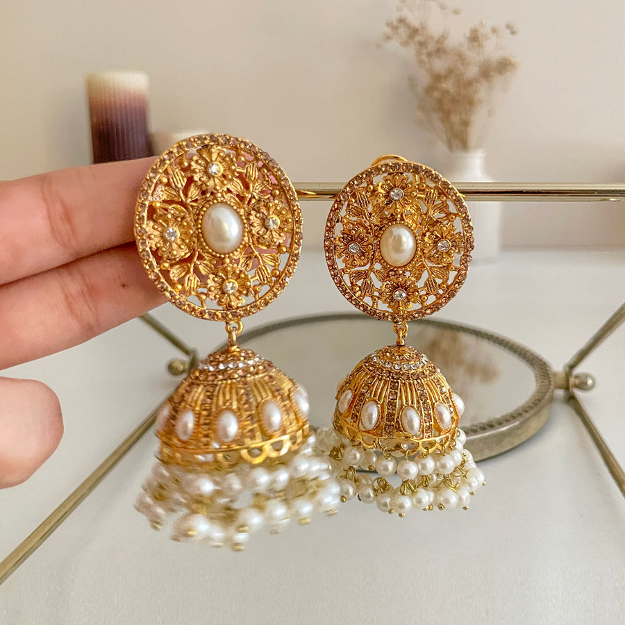 Zarafshan Jhumkas - (JK-35)