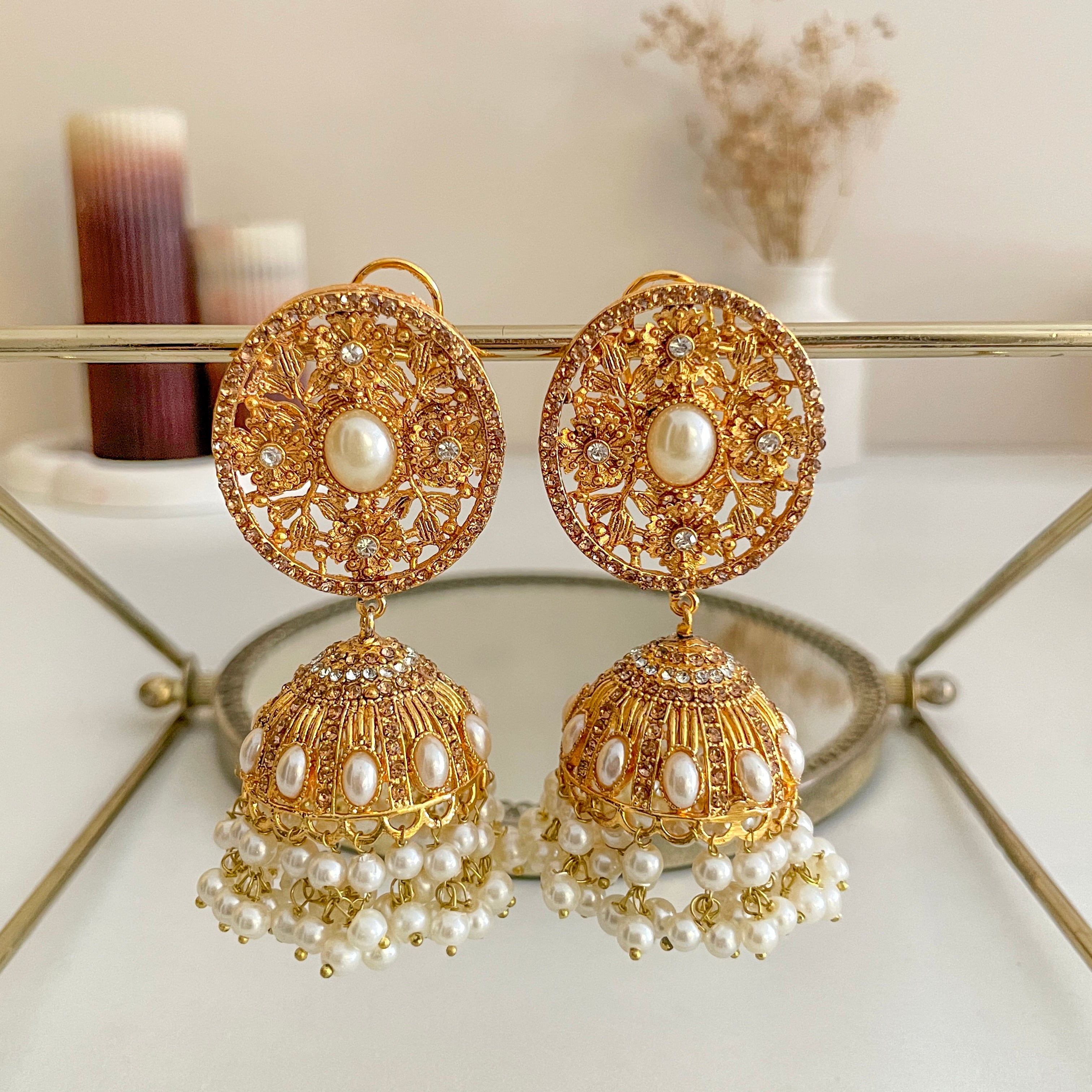 Zarafshan Jhumkas - (JK-35)