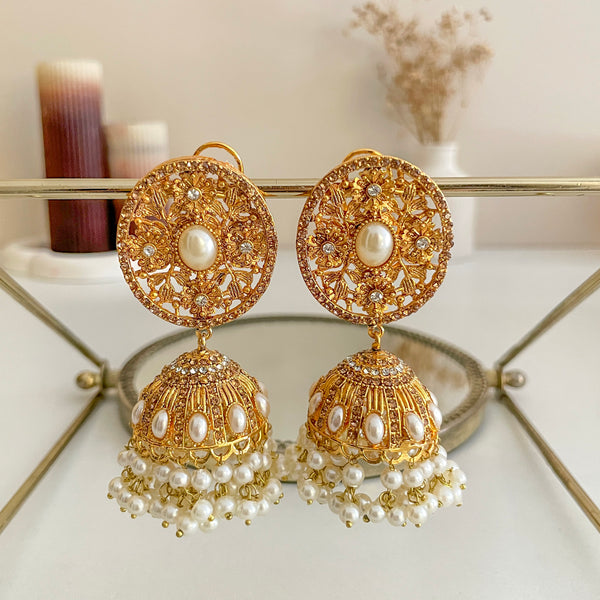 Zarafshan Jhumkas - (JK-35)