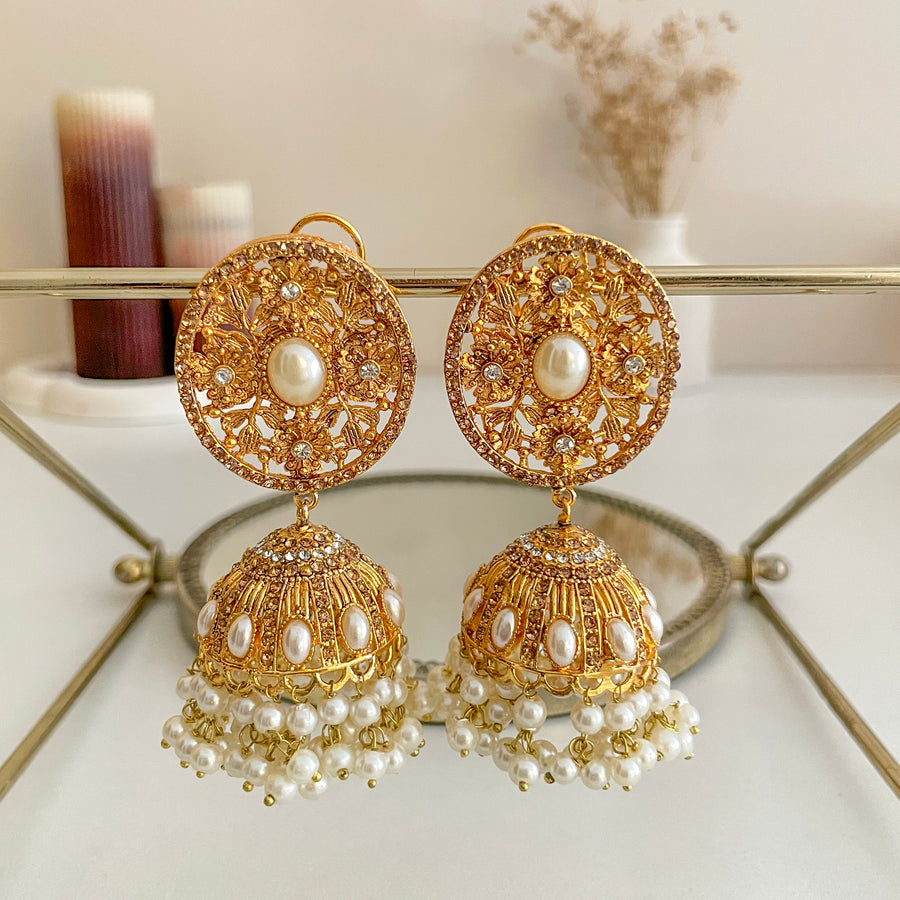 Zarafshan Jhumkas - (JK-35)