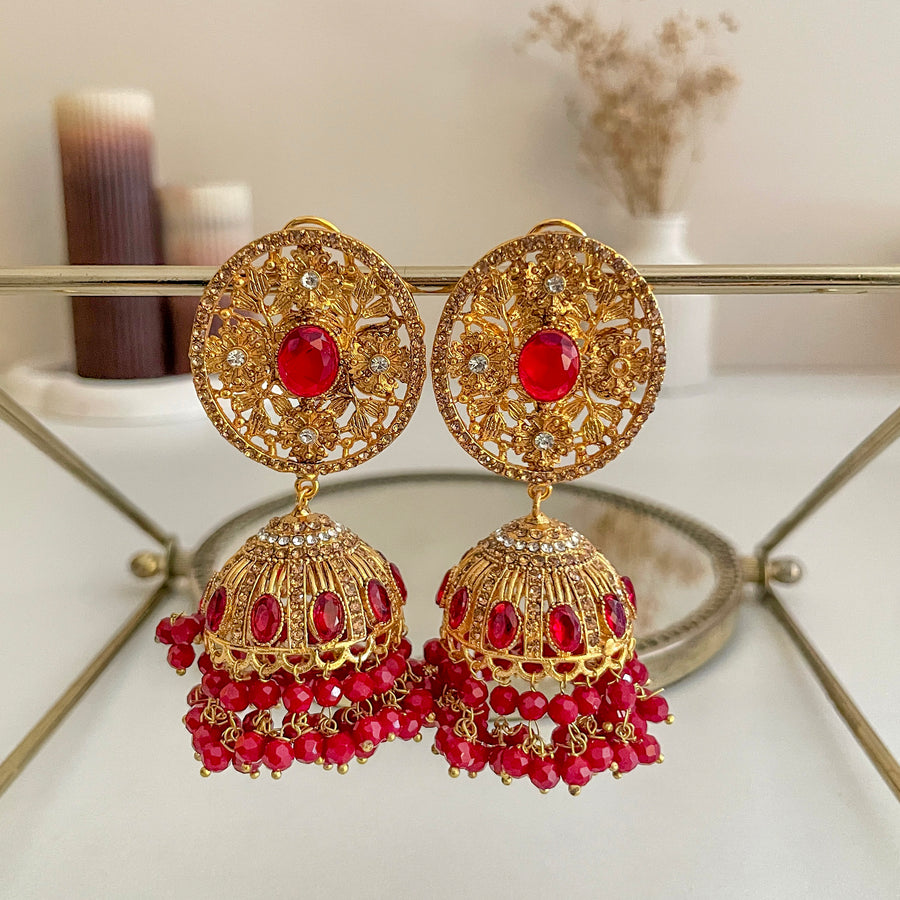 Zarafshan Jhumkas - (JK-35)