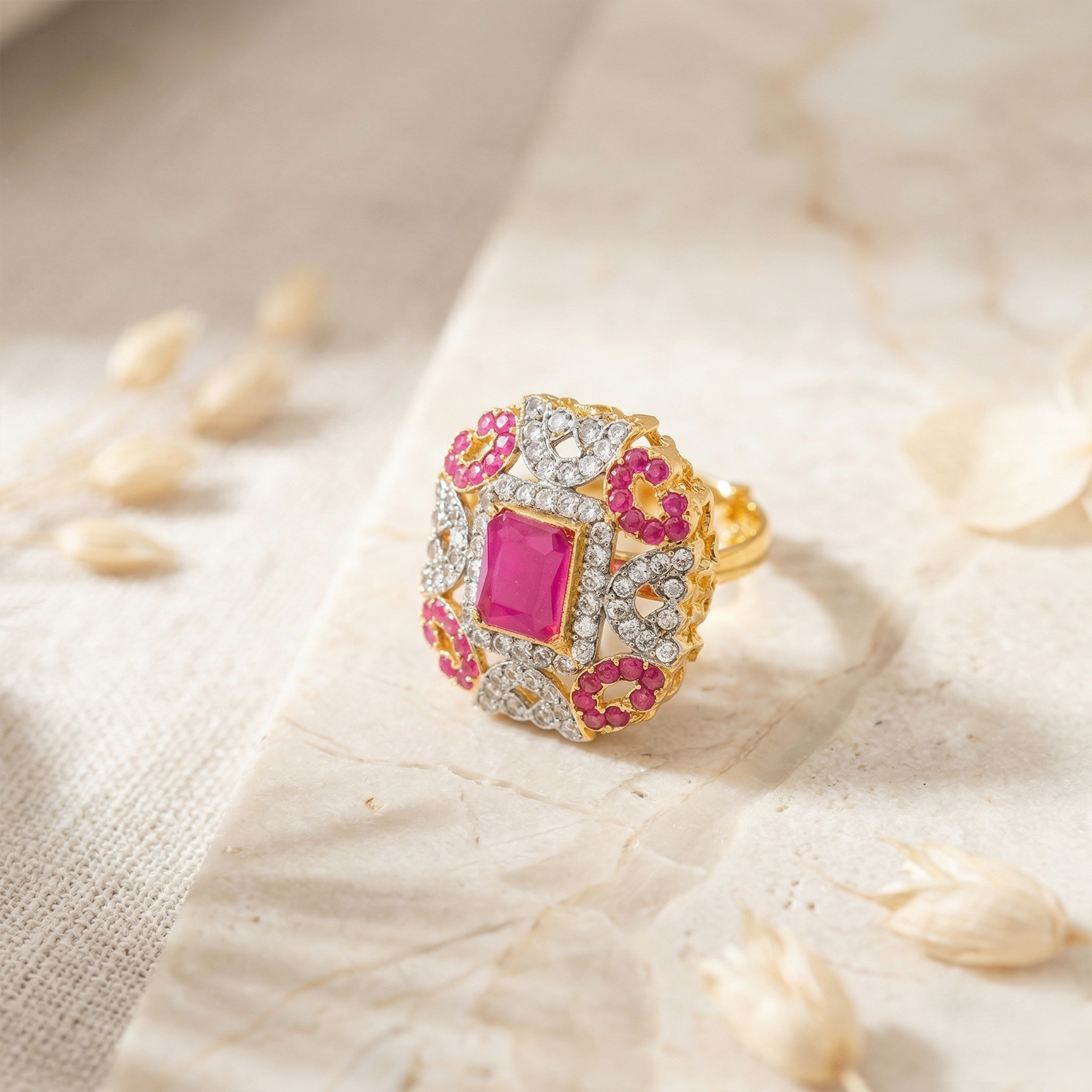 Zircon Big Stone Ring (R-23)