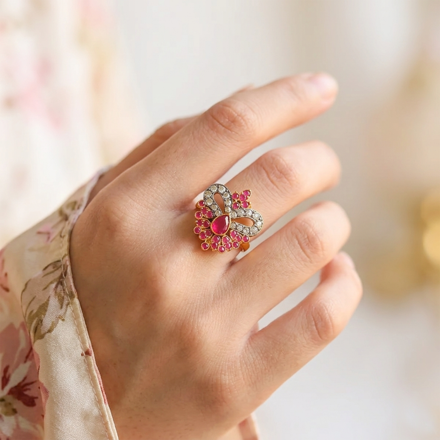 Zircon Crown Ring (R-21)