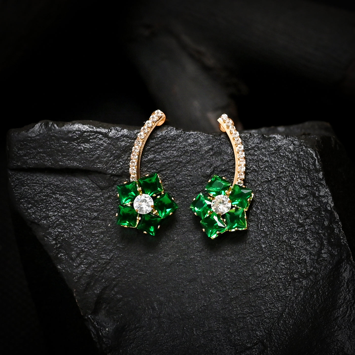 Crystal Star Earrings (CR-05)