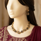 Wardah Onyx necklace set on a mannequin